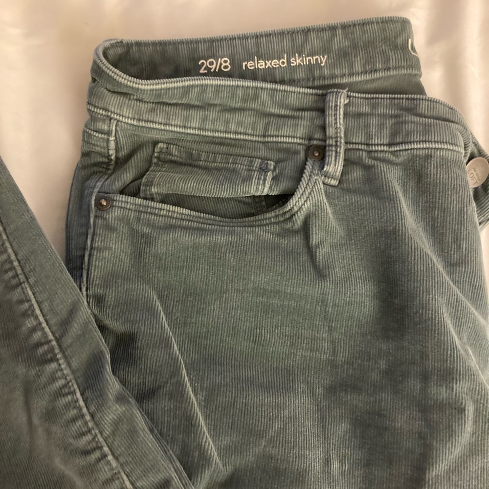 Loft “relaxed skinny” corduroy pants